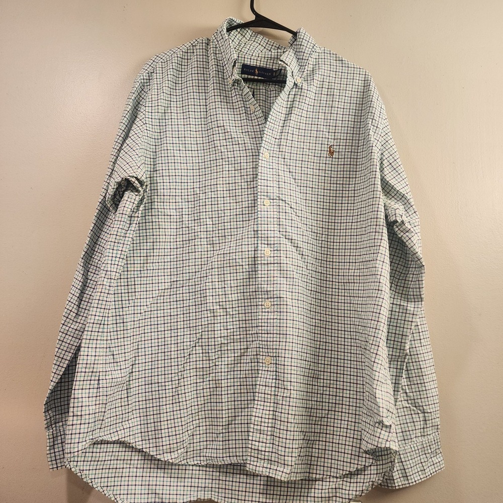 Ralph Lauren Men's XL Multicolor Plaid Long Sleeve‎ Button-Up Shirt